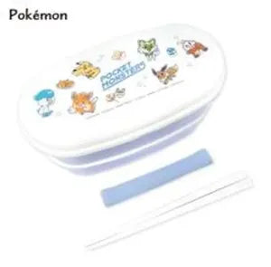 CM Pokémon A Oval 2‑Tier Lunch Box / Enjoy