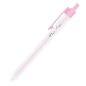 Plain Color Milky Axis Knock Gel Pen - Pink