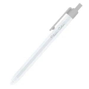 Plain Color Milky Axis Knock Gel Pen - Gray