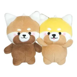 Two pcs plush keychain - Red panda