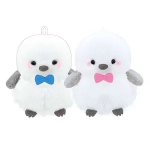 Two pcs plush keychain - Long-tailed Tit