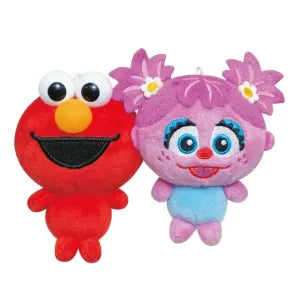 Two pcs plush keychain - Elmo & Abby