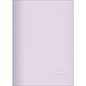 Plain color Milky clear squared notebook - Purple syrup