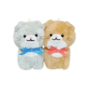 Two pcs plush keychain - Scottish fold