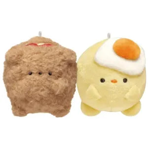 Two pcs plush keychain - Agemon & Piyokomon