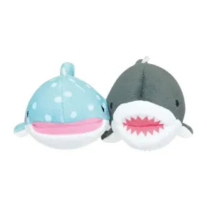 Two pcs plush keychain - Whale shark & Shark