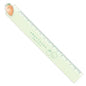 Slim 14cm ruler with Obentosan mascot - vegetable