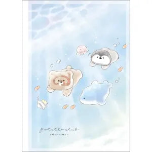 Potetto club petanko color squared notebook - In the sea