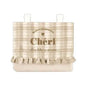 Wide Pochette pocket Checked ruffles