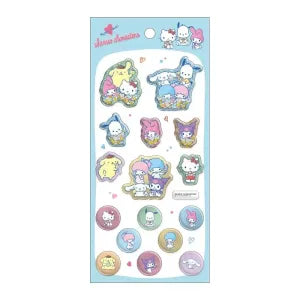 Shaka shaka capsule seal - Sanrio characters_colorful