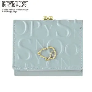 Snoopy Tri-fold Wallet / Monogram / Blue