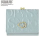 Snoopy Tri-fold Wallet / Monogram / Blue