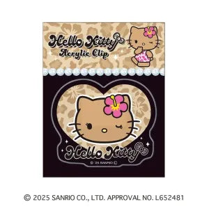 T_Sunburn Hello Kitty Acrylic Clip / Leopard