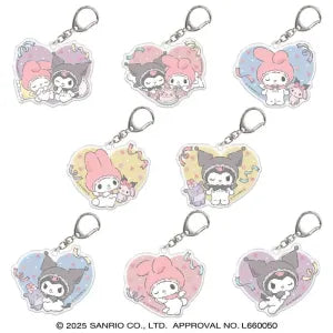 Trading Acrylic Keychain / My Melody & Kuromi / Angel
