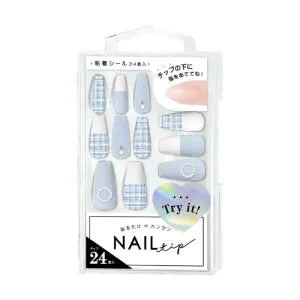 Press On Nails / Blue Pearl