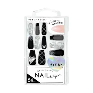 Press On Nails / Black Heart