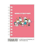 T_Snoopy A6 W Ring Notebook / Party