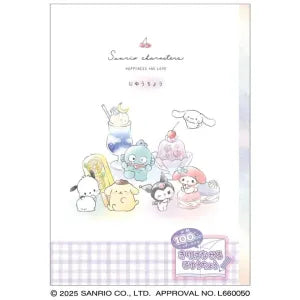 T_Sanrio Composition Notebook / Chima Chima Sweets Check