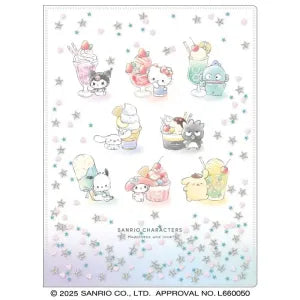 T_Sanrio Double Pocket Clear File / Chima Chima Sweets Gradation