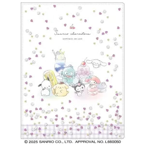 T_Sanrio Double Pocket Clear File / Chima Chima Sweets Check