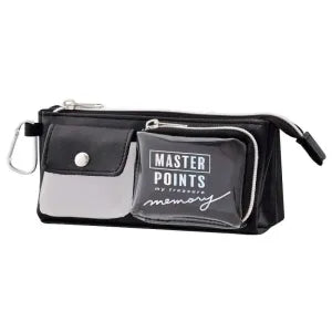 Triple Pocket Triangle Pen Case / Master Black