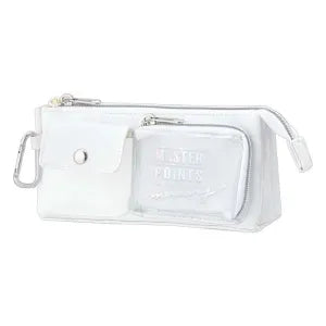 Triple Pocket Triangle Pen Case / Master White