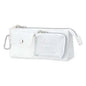 Triple Pocket Triangle Pen Case / Master White