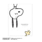 T_Snoopy 10-Pocket Clear File / Upside Down