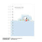 T_Snoopy A6 W Ring Notebook / Bedtime