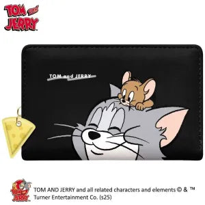 Tom & Jerry Fold Wallet / Black