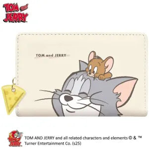 Tom & Jerry Fold Wallet / Ivory