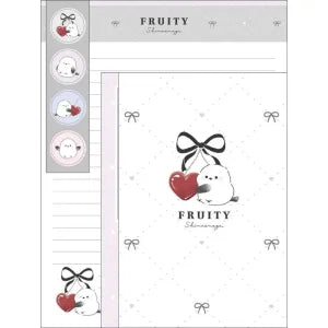 T_Cute Bird Letter with Seal / Fruity Shimaenaga