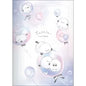 T_Cute Bird Milky Grid Notebook / Little Cottons