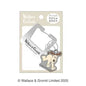 T Wallace and Gromit Charm with Carabiner / Gray