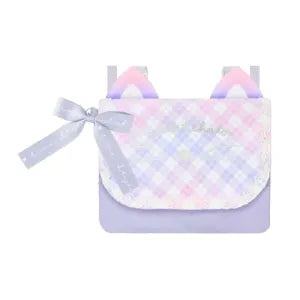 Wide Pocket Pouch / Purple Cat