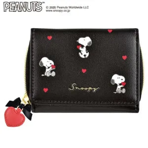 Snoopy Wallet / Heart Black