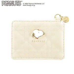 Snoopy Pass Case / Quilted P Ivory