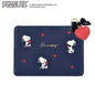 Snoopy Pass Case / Heart Navy