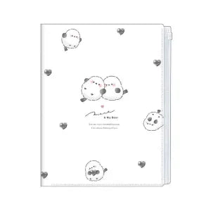 T_Cute Bird 6P Clear File / Heart Moa