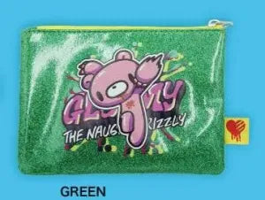 Gloomy Glitter Flat Pouch GREEN