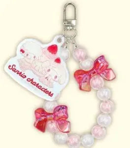 Shortcake & Sky Blue Cherry Cake Candy Beads Keychain My Melody & My Sweet Piano