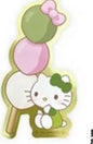Sanrio Characters Matcha Sweets Sticker Three-Color Dango