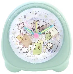 Sumikkogurashi Rice ball Clock with Light The Mysterious Rabbit Garden