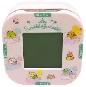 Sumikkogurashi 4 way Clock Tapioca Park Pink