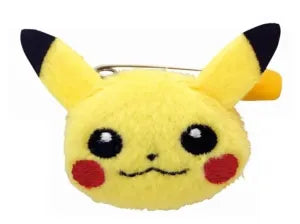 Pikachu plush face budge