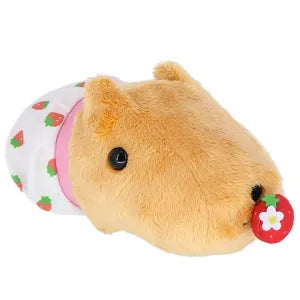 Kapibara-san Strawberry Pants Beshikkun Stuffed Toy